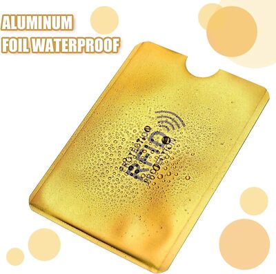 credit card foil sleeve 24 Pcs Rfid Blocking Sleeves 18 Cards Protector 6 Rfid Passport Debit Holder Signal Vault Blocking Anti-skimmer Identity Protective Aluminum : Clothing, Shoes & Jewelry Whether its credit cards 20pcs Credit Card Protector Secure