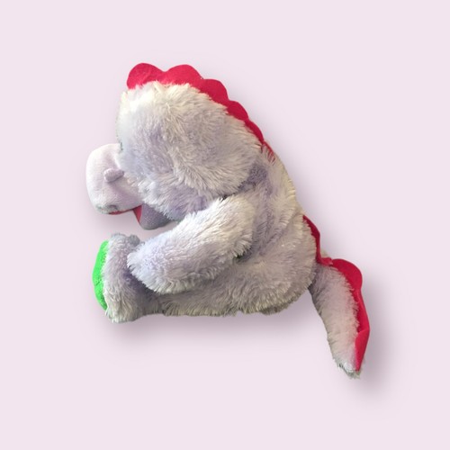 Kellytoy Hippo Dinosaur Hand Puppet Plush Stuffed Animal Purple Green - Picture 2 of 4