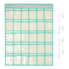 30 Clear Pockets Classroom Pocket Chart Organizer Pocket Chart for Phone Calc...