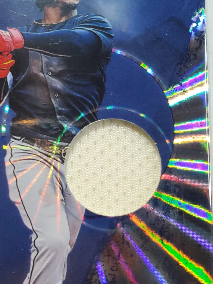 Ozzie Albies 2018 Panini The National 8/25 Spoke Refractor Jersey Relic card SP - Image 3 of 4