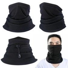 Winter Neck Warmer Gaiter Skiing Fleece Windproof Face Mask Scarf for Men Women