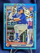 Matt Shaw #d /499 - 2024 Bowman Draft Sky Blue Border RC - Cubs top prospect