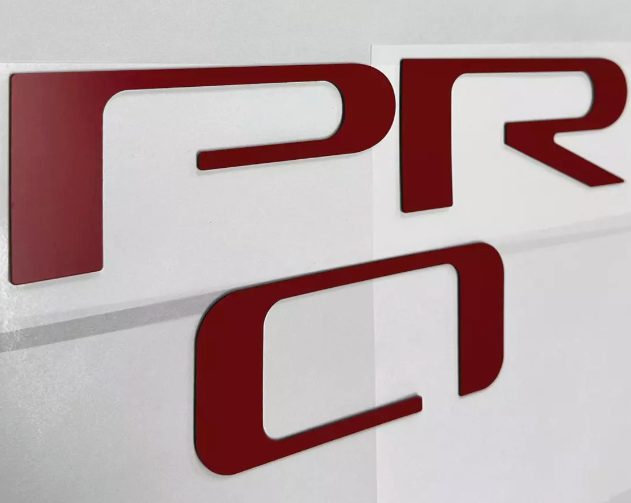 RED TAILGATE Letters PRO for Toyota Tundra TRD Pro 2022 2023 2024 2025 NOT VINYL