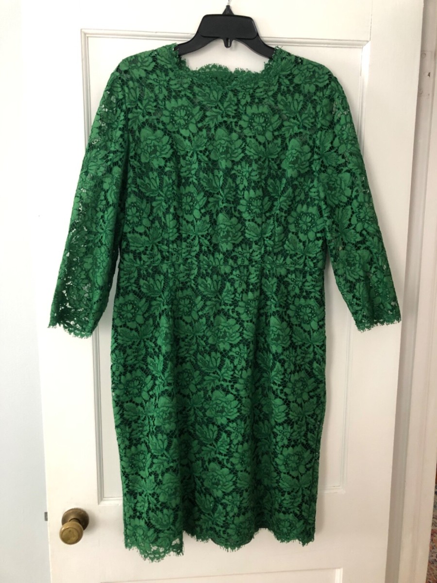 Valentino, Bow-back Lace Dress, Green, Large | eBay Valentino, Bow-back Lace Dress, Green, Large | eBay
