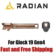 Radian RAMJET Barrel w/AFTERBURNER Compensator Combo for Glock 19 Gen4 - Bronze