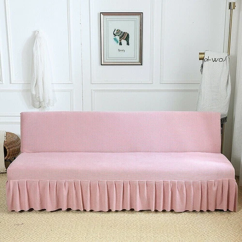 Stretch Armlos Schlafsofa Bezug Futon Schonbezug Rock Voll Faltbar Elastisch 8 Farben - Bild 10 von 35