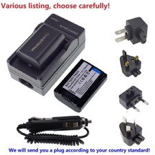 Battery or Home Charger for Sony NP-FH50 Sony DSLR-A230Y DSLR-A290 DSLR-A330