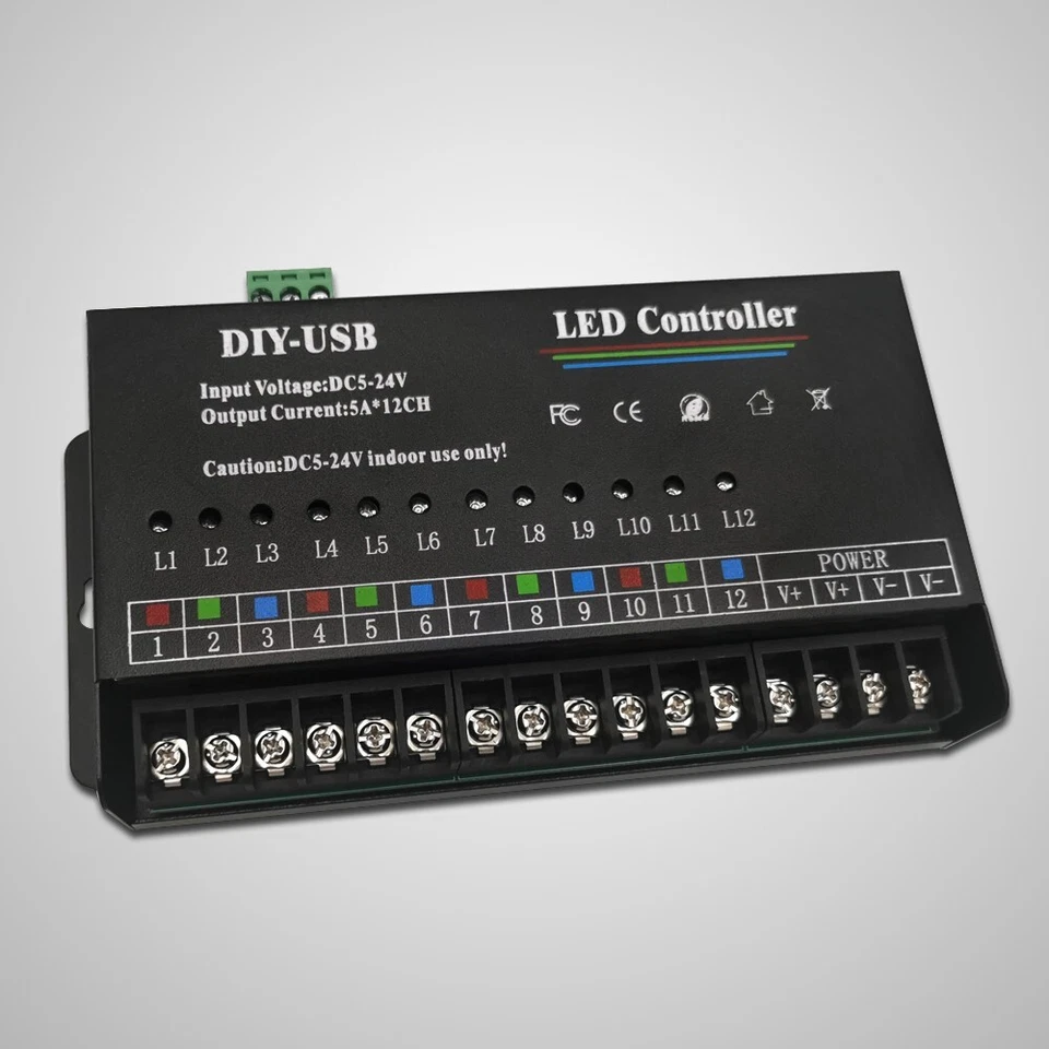 5V 12-24V programmable LED Controller For Single Color LED Strip Lighting effect - Image 2 of 4