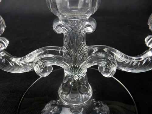 Vintage Cambridge Glass Candle Holder 3 Candle Holder, Elegant Cambridge Glass - Picture 6 of 11
