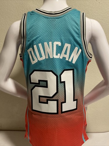 San Antonio Spurs Jersey Mitchell & Ness 98 Tim Duncan Swingman Fadeaway Small - Picture 2 of 9