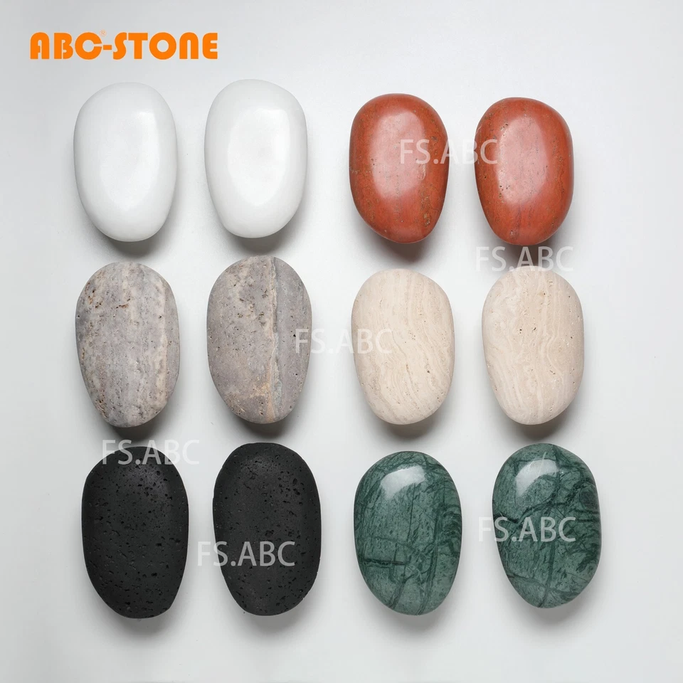 2件装天然红色石灰石门把手装饰复古门把手 — 第 4/4 张图片