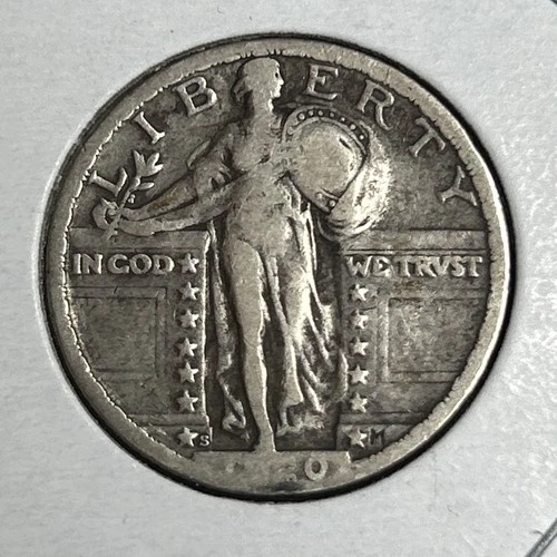 1920 S Standing Liberty Silver Quarter
