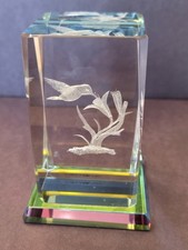 Hummingbird 3D Lazer Etched Paperweight