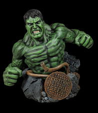 THE HULK RESIN BUST  AIRBRUSHED Chris Elizardo KITKONG Statue Rare Sideshow Like