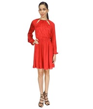 Michael Kors Womens Plisse Mini Dress