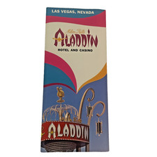 Vintage 1960s ALADDIN HOTEL AND CASINO Las Vegas, Nevada Brochure