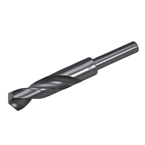 13-35mm Reduced Shank Drill Bit HSS 6542 Black Oxide with 1/2" Straight ...