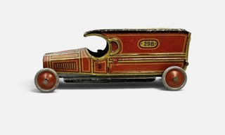 Georg Fischer GF 298 Delivery Van Penny Toy Tin Litho Germany VERY NICE
