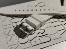 Cinturino in Gomma Per Orologio Tissot Prx 35mm bianco