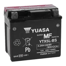 YUASA No Maintenance Battery with Acid YTX5LBS