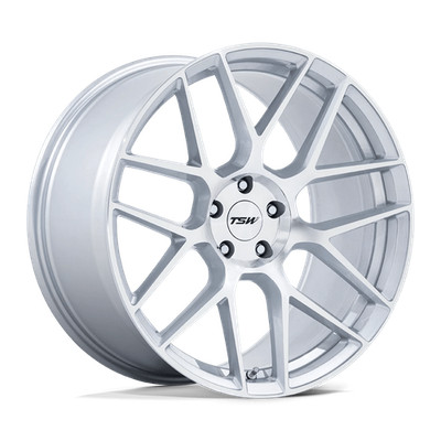 22x9 TSW Wheels TW002 Lasarthe Gloss Silver Machined Rims 5x114.3 ET+38 (1pc)