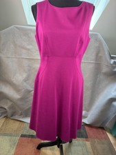 Elie Tahari raspberry sleeveless sheath dress, size 8, knee length, career