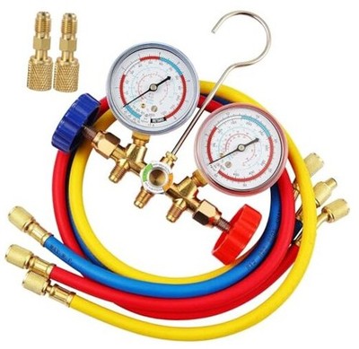 R410A Manifold Gauge Set, 3 Way AC Diagnostic Manifold Gauge Set for R410a R22