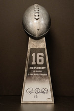 Jim Plunkett Autographed Super Bowl Trophy Superbowl XV MVP Schwartz A511967