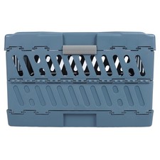 Blue Collapsible Cat Crate Large Capacity Breathable Foldable Dog Kennel Por OT