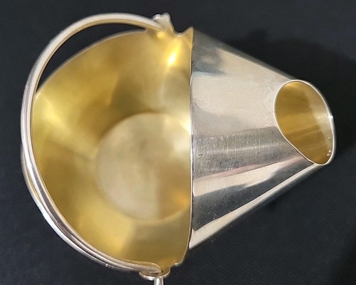 Vintage Sterling Silber Miniatur Kohle Schiffchen Aschenbecher Herbst & Wassail Sterling - Bild 5 von 18