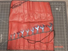Snap On 9pc Sae I Beam 4 Way Open End Angle Wrench Set 38 78 Vs Pouch