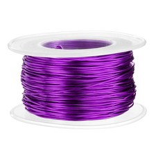 20 Gauge Aluminum Craft Wire 0.8mm 98.5ft Bendable Metal Wire, Purple