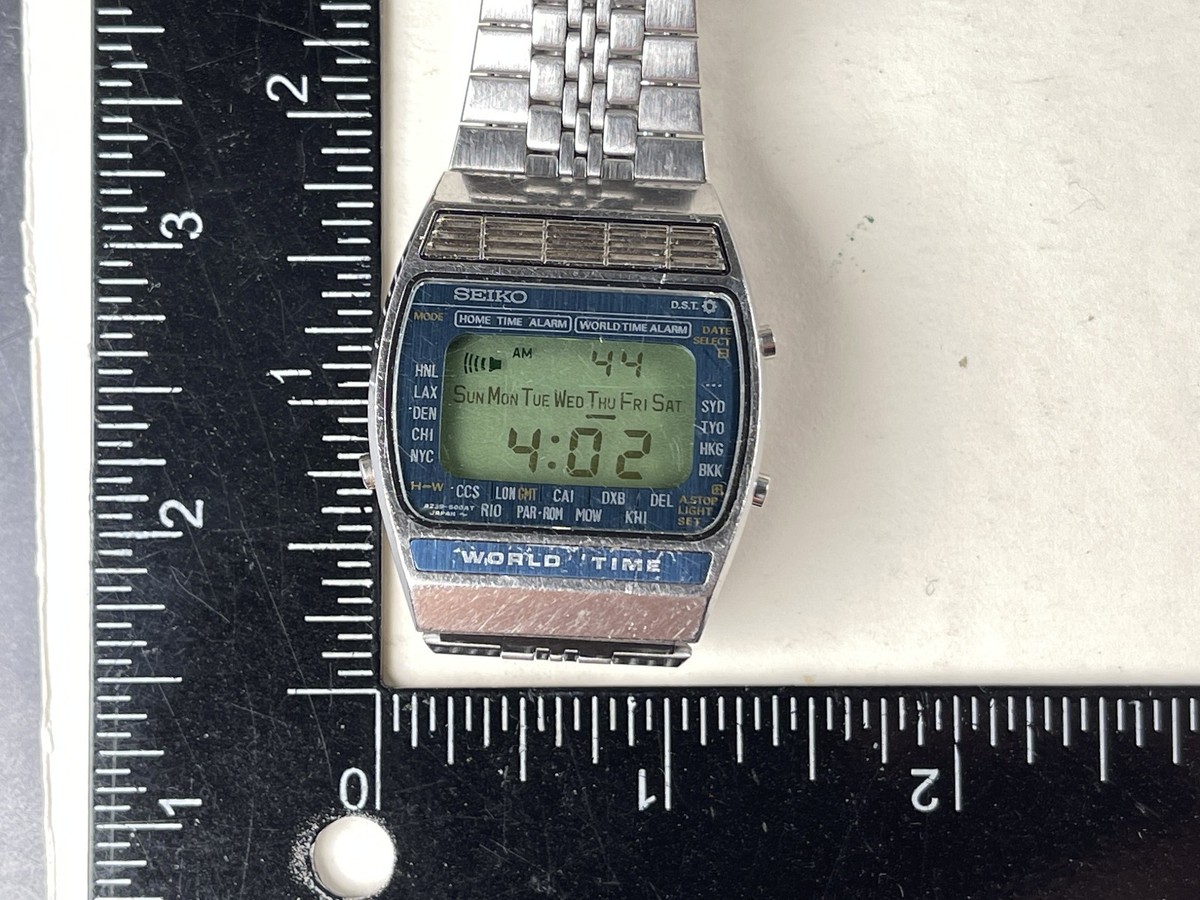 Seiko Men's Black Watch - A239-502A for sale online | eBay