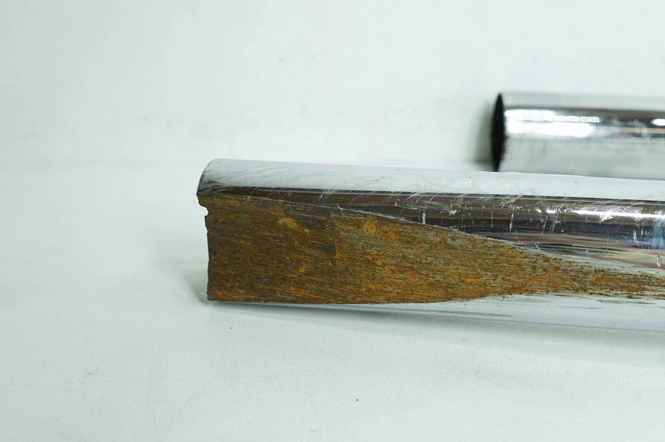 01 Harley Dyna Wide Glide OEM tubos de cabezal de escape Vance & Hines ARAÑAZOS ABOLLADOS Foto 2 de 4