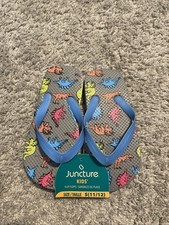 Kids Flip Flops Sandals Dinosaur Themed Size S 11/12 New Flip Flops