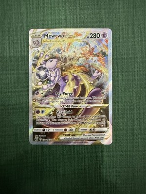 Mewtwo Vstar Galarian Gallery GG44/GG70 Crown Zenith Nm
