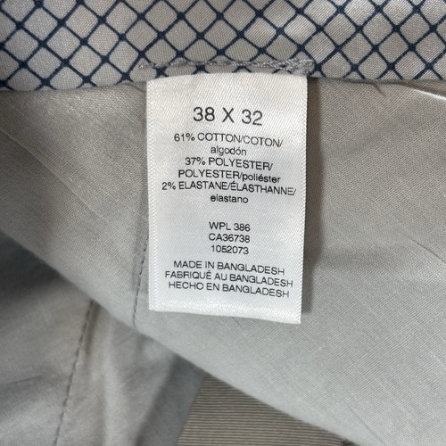 Chino Haggar Premium kaki taglio dritto piatto davanti 38x32 - Foto 4 di 9