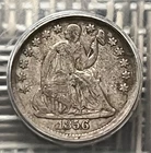 1856 Seated Liberty half dime, ICG graded VF-20