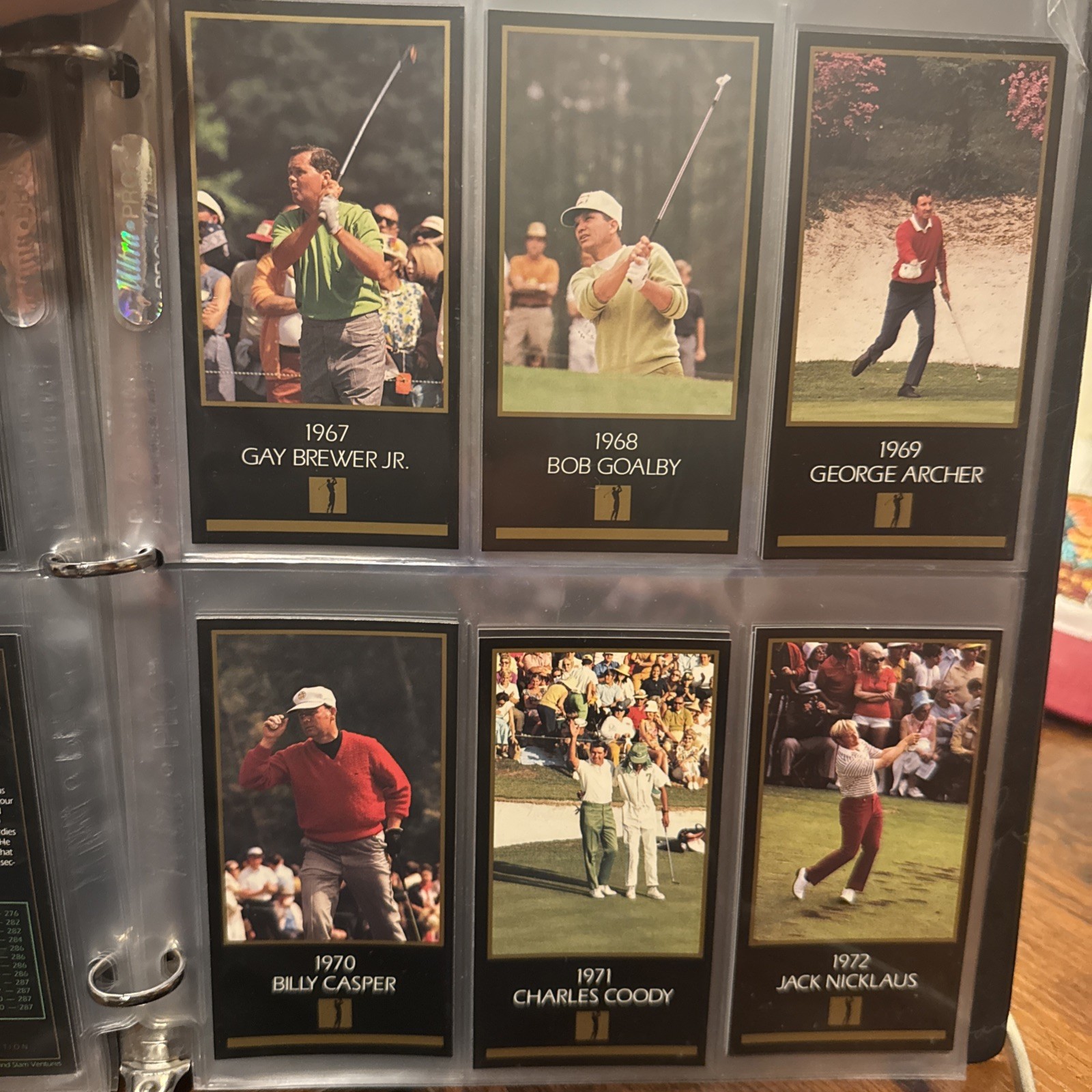 Base Set Masters Collection 1998 Champions Of Golf Complete Set Masters Collection with Tiger Woods ...