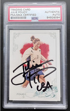 Julie Foudy Signed 2015 Allen & Ginter Card PSA Auto USA Soccer USWNT World Cup