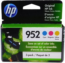 HP 952/N9K27AN Color 3 Pack Ink Cartridge - New in Box