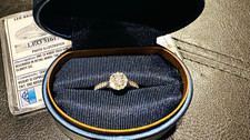 Kay Jewelers LEO Bridal 14K White Gold Diamond Halo Ring 1.00-1.24ctw 7