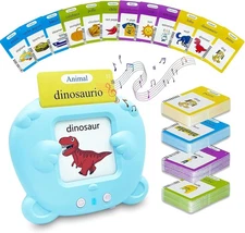 Toddler Toys Flash Cards Spanish - 224 Sight Words Pocket Speech Therapy Toys - 