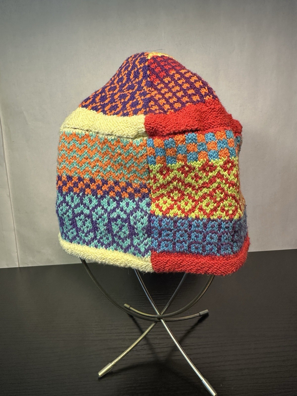 Solmate Socks Colorful Patchwork Knit Upcycled Be… - image 3