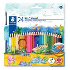 STAEDTLER 144 10NC24 Noris Aquarell Watercolour Pencils - Assorted Colours Pack