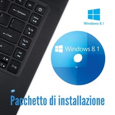 Windows 8.1 32 Bit 64 Bit Home Professional Pro DVD CD Italian Package Of Ins