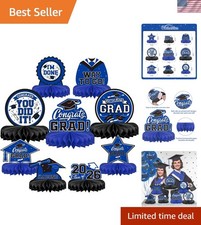 9PCS Graduation Party Decorations Class of 2026 Congrats Grad Table Centerpie...