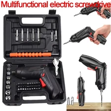 3.6V Electric Drill Power Tool Cordless Screwdriver 47PCS Drill Set Rechargeable