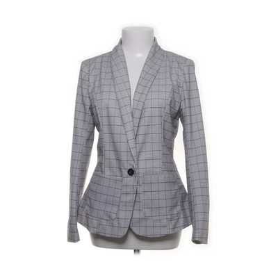 Chicme, Blazer, Größe: S, LZR12065, Grau/Weiß, Baumwolle/Polyester #auu