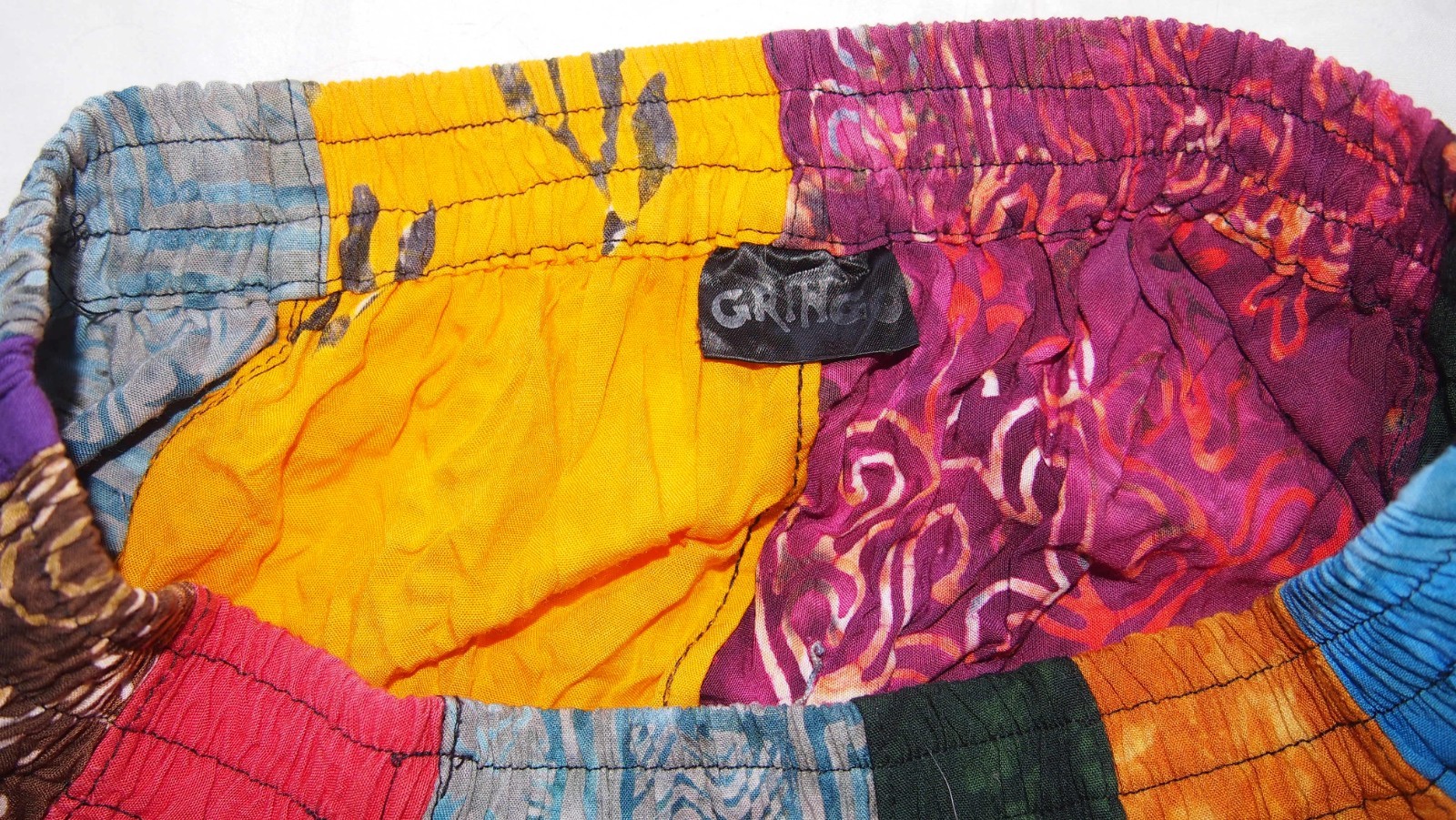 Gringo Colourful Patchwork Stretch Long Skirt Fes… - image 5